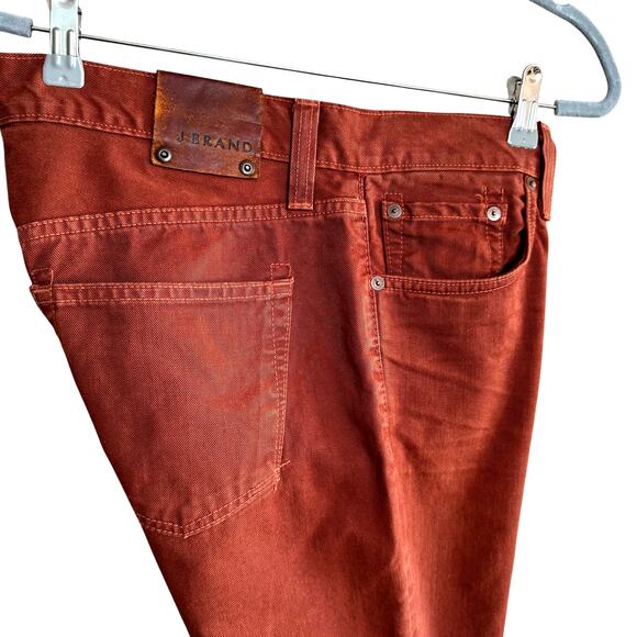 J. Brand Men's Kane Slim Straight Leg Jeans Size 31 Brick Color Zipper Closure - Picture 1 of 11